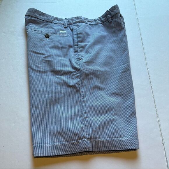 Izod Men's Casual Shorts Light blue with white pin stripe Size 34 - Picture 1 of 7
